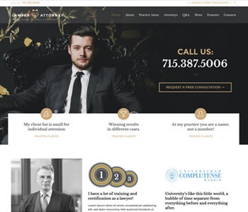 lawyer website theme