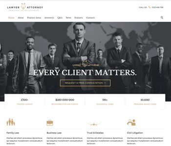 attorney website template